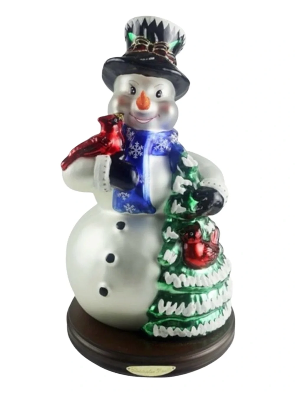 Christopher Radko Snowman Tabletop Sculpture with Box Retired